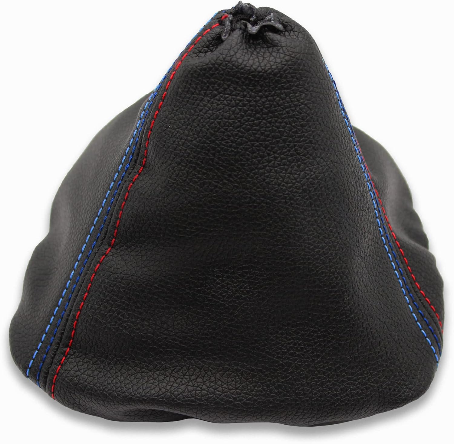 Gear Shift Knob Cover Compatible with BMW 3 Series E90-E91-E92-E93 (2005-2013) Tricolor Stitching - Manual Transmission